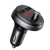 Mcdodo Cc 6880 15w Bluetooth Fm Transmitter Dual Ports (usb) Led Display, 5v, 3a Car Charger Black - CompuMe